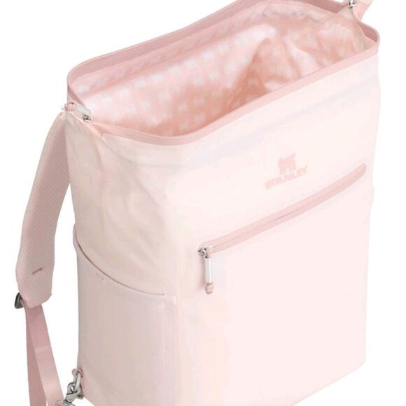 Stanley 20 Cans All Day Madeleine Midi Backpack Cooler- Rose Quartz - Picture 3 of 10